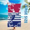 Strand-Vibes: Stilvoll, Atmungsaktiv, Schnelltrocknend, Weich & Bequem Strandtuch Geeignet für Handtücher, Badetücher, Strandtücher
