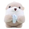Cute Cuddle Fish Sea Otter Key Chain Cartoon Girl Backpack Pendant Decorative