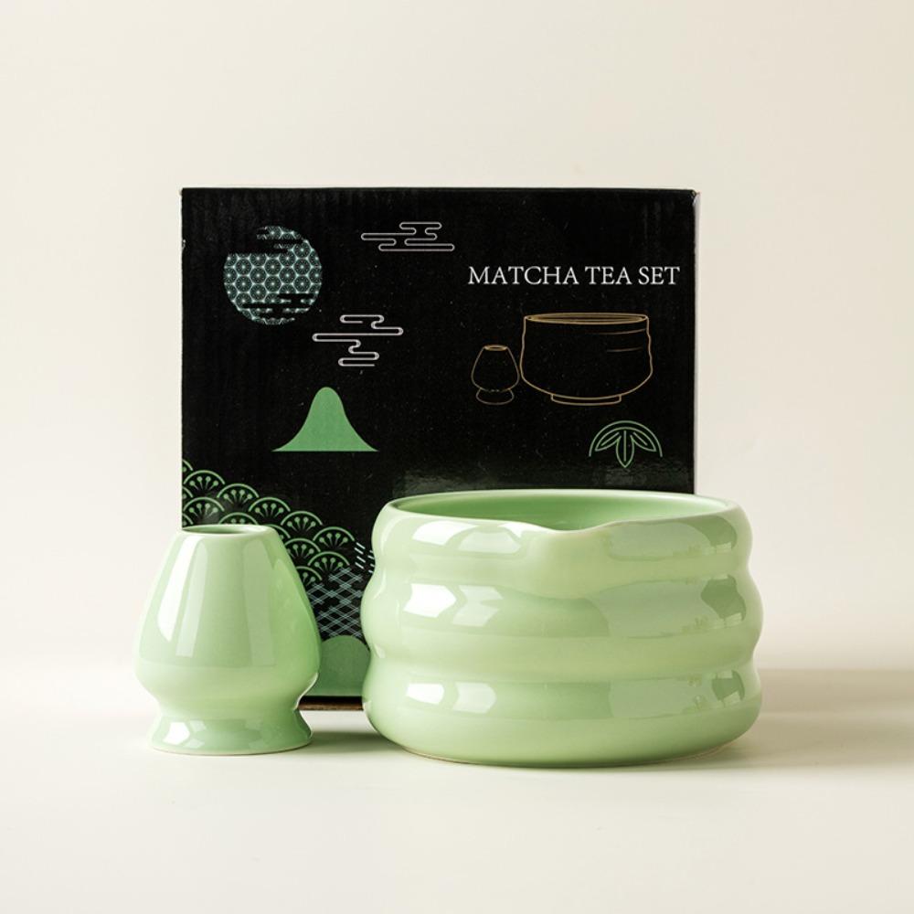 Tigela de Cerâmica para Matcha Lisa Ferramenta para Cerimônia do Chá Alta Qualidade Copo para Preparar Chá Verde Louça de Chá