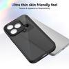 KEYSION Matte Translucent Black Phone Case for HONOR 600 Lite 5G Soft Silicone+PC Anti-slip Shockproof Back Cover for Honor X8d