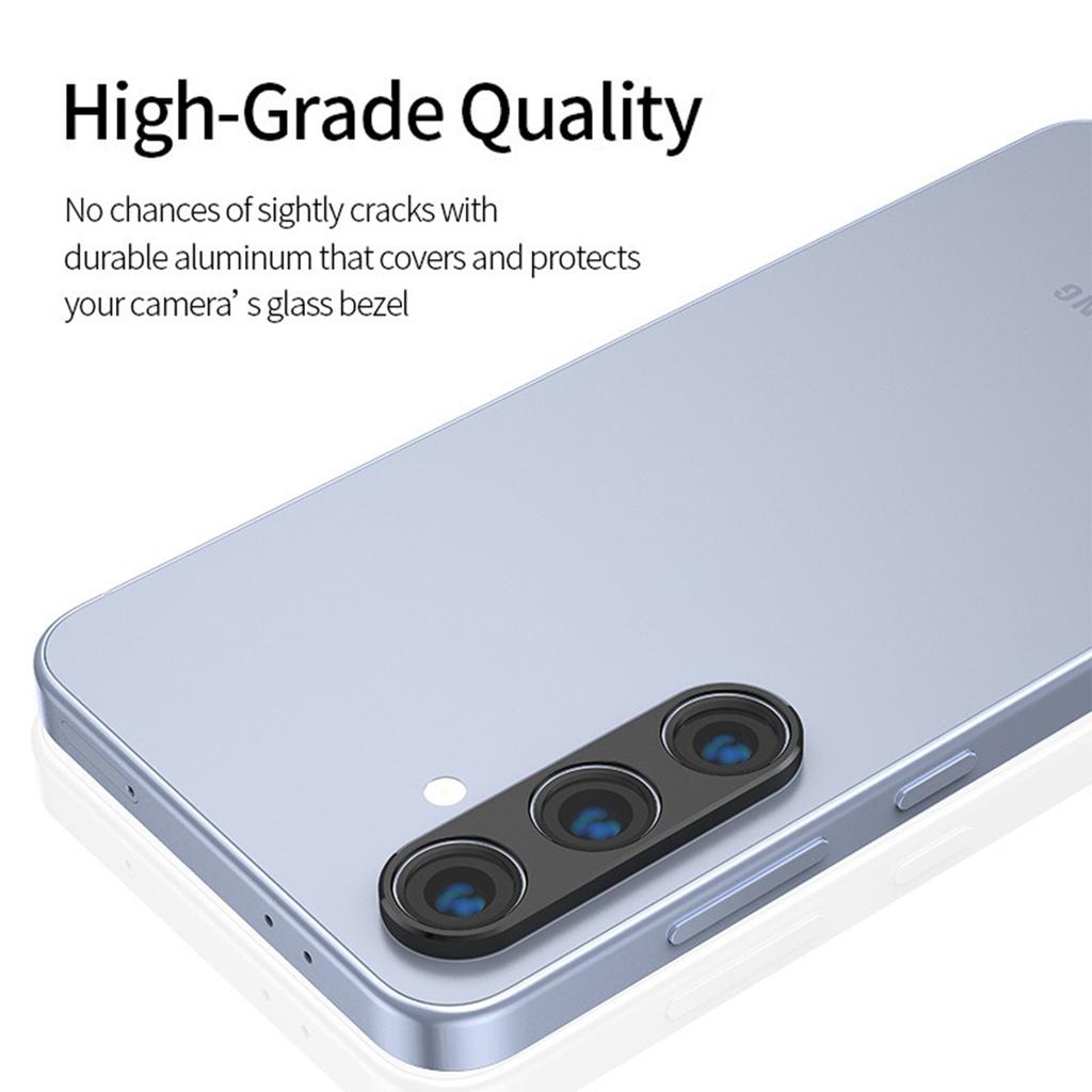 KALEBOL KLB-LPC005 For Samsung Galaxy S24 Hollow Lens Protector Aluminum Alloy Phone Camera Bezel Cover