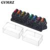 4/6/8/12 Way Car Fuse Box Car Fuse Holder Car Truck Auto Blade Fuse Box with 4/6/8/12 Fuses for 12V 24V ATO Standard Circuit