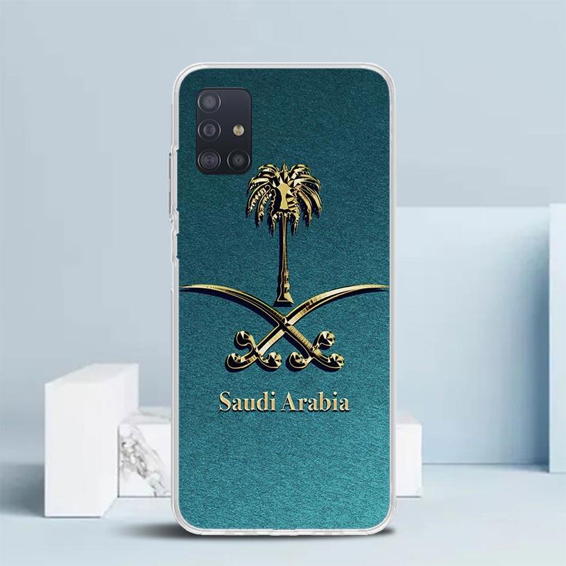 Kingdom Of Saudi Arabia Flag Soft Cover for Samsung Galaxy A12 A22 A32 A52 A72 A02S Phone Case Note 20 Ultra 10 S10 Plus A51 A71