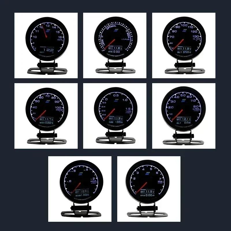 Greddi Gauge Turbo Boost Oil Pressure Water Temp Fuel Pressure RPM Tachometer Vacuum Volt Air Fuel EXT Gauge Car Modification