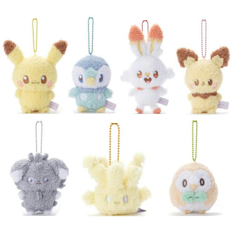 Pocket Monster Pokemon Goods Plush Ball Chain Mascot Key Holder Pikachu Pochama Hibani Nyasupa Pichu Mokuro Mahomiru Poke Peace