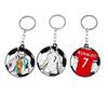 Chelsea AC Milan Barcelona Messi Real Madrid Ronaldo Football Keychain Turning Fan Pendant Blind Box Gift