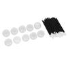 Lipstick Wands Tool Kit 50PCS Disposable Lip Wands and 10PCS Empty Jar for Home DIY Travel and Beauty Salon
