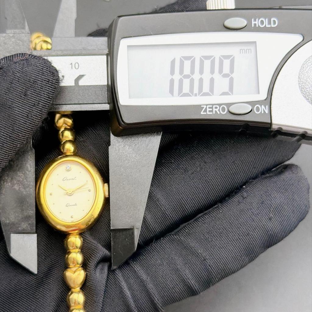 Used Rare, Beautiful Condition, Orient Diamond Gold Quartz Ladies Watch, Retro