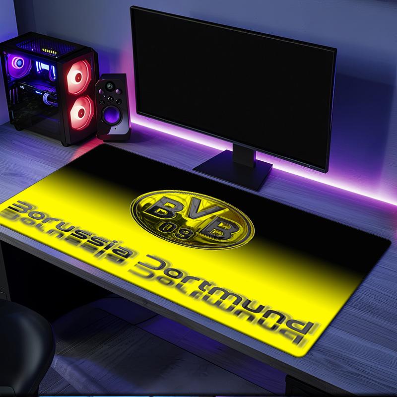 Podkładka pod mysz Borussia Dortmund, gumowa podstawa, mata na biurko do e-sportu, podkładka pod mysz dla graczy i do użytku biurowego, biurko gamingowe, łatwa do czyszczenia mata