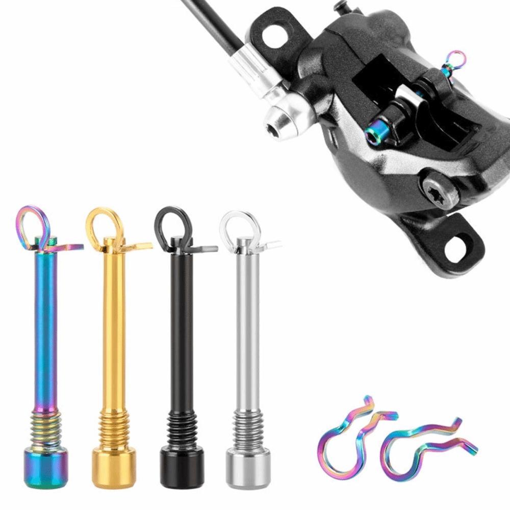 2 Sets 31mm Length Disc Brake Caliper Bolts M4 Threaded Caliper Screws  for Road Bicycle