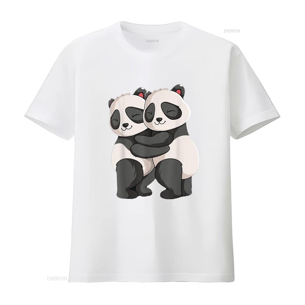 Panda Lover Kids Girls Women T Shirt vintage Washed Casual Top For Everyday Wear fashion graphic Versatile designer clothes