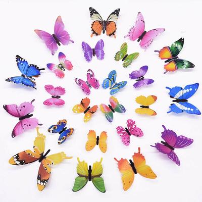 3D dreidimensionale leuchtende Simulationsschmetterling leuchtender Aufkleber