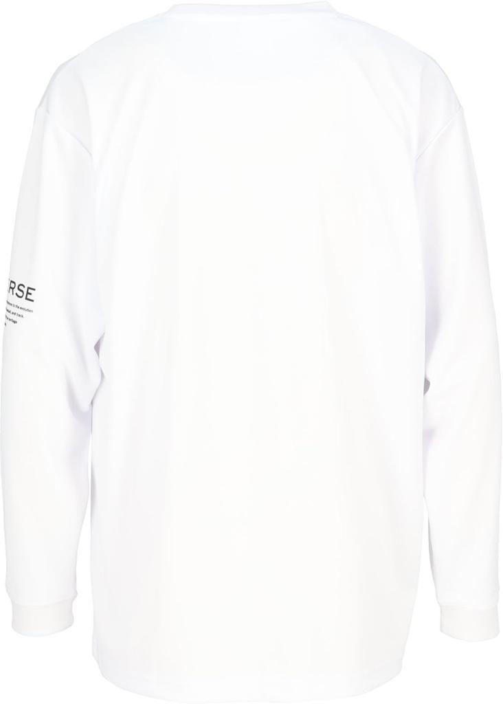 Converse CB242367L Basketball Long Sleeve Printed Long Sleeve Sweat Quick White Shirt, Shirt, Absorbent, Drying,