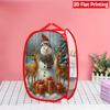 1Pcs Christmas Cardinal Pop-Up Laundry Hamper Expandable Mesh Hamper Basket for Room Bedroom Bathroom Organization Contemporary Storage