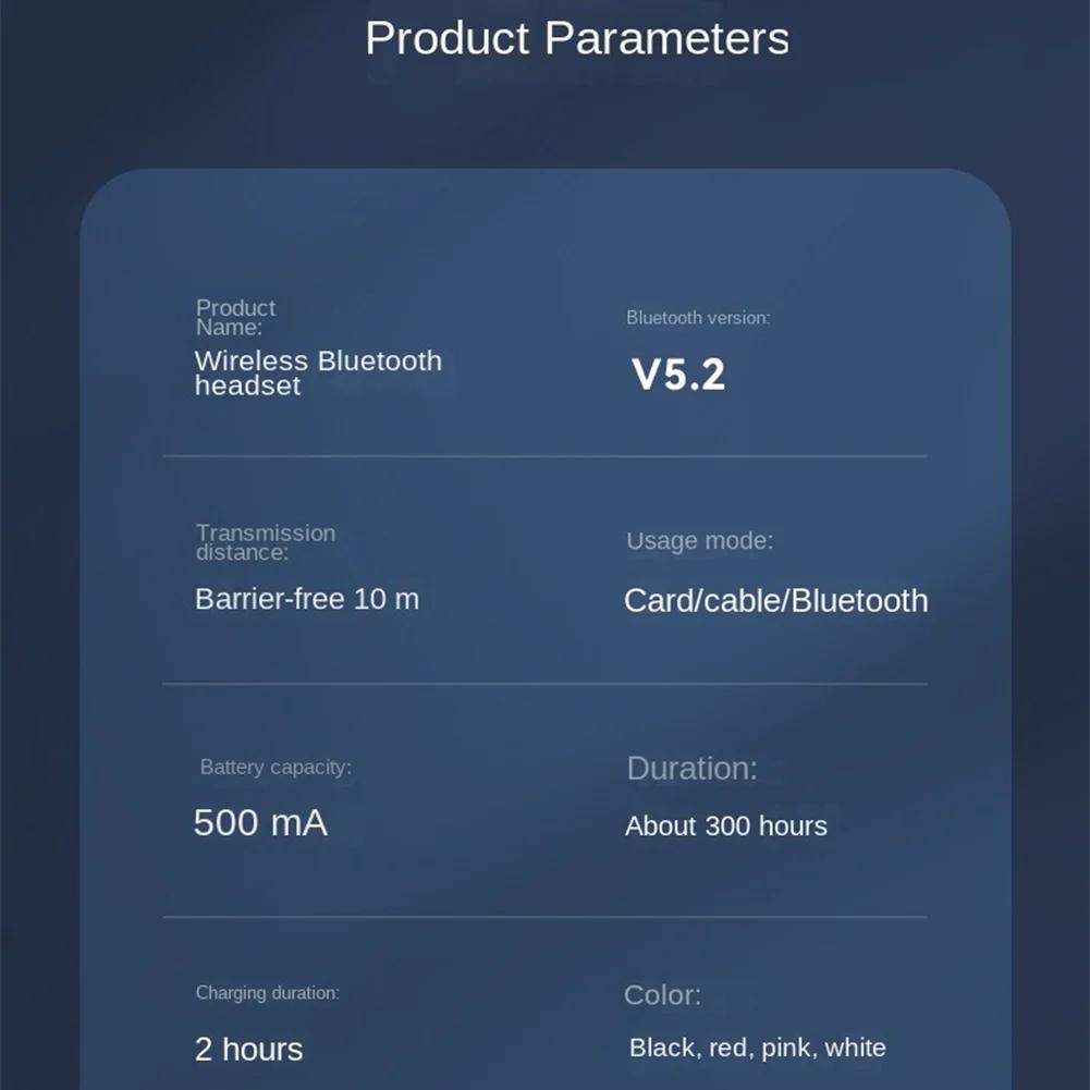 B38 Head-mounted Bluetooth-compatible Headphones HD Noise Reduction Subwoofer Wireless Luminous Gaming Headset