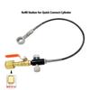 CO2 Refill Adapter  Charging  Quick Connect Cylinder from Large Carbon Dioxide Tank Bottle,Pressure Gauge Hose Line