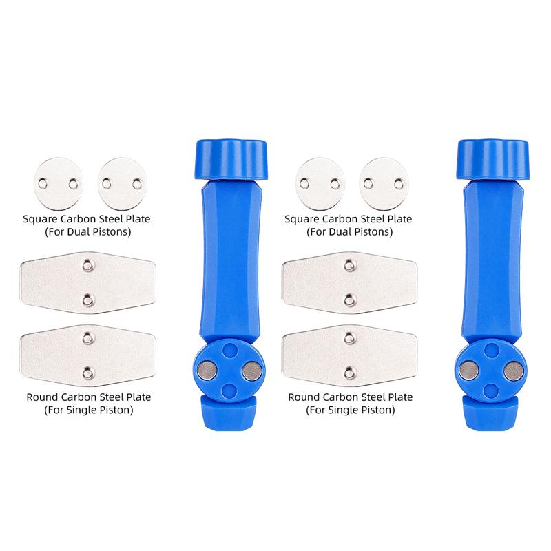 2-in-1 Durable Steel Bike Brake Tool 360° Rotatable Pad Spreader Piston Reset for MTB Road E-Bike Hydraulic Disc Brake
