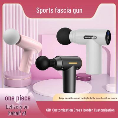 Rechargeable Mini Electric Fascia Massage Gun with Screen Display