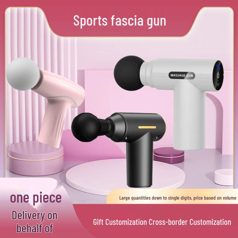 Rechargeable Mini Electric Fascia Massage Gun with Screen Display