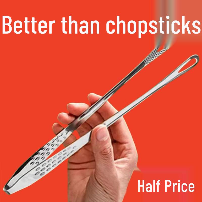 304 Stainless Steel Korean BBQ & Food Tongs