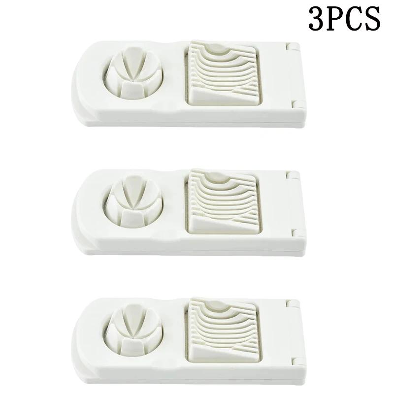 10Pcs Useful Multi-functional Egg Cutter Household Egg Shell Separator Stainless Steel Fancy Sliced Egg Kitchen Tools Egg Mold
