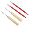 Doll Wig Rooting Tool DIY Hair Rooting Reroot Copper Rod Wooden Handle Doll Hair Making Accessories for Home Doll Shop