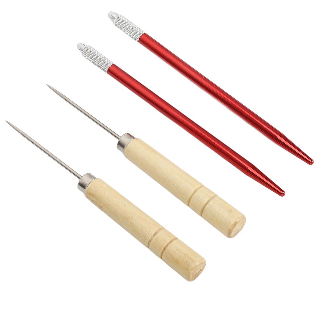 Doll Wig Rooting Tool DIY Hair Rooting Reroot Copper Rod Wooden Handle Doll Hair Making Accessories for Home Doll Shop