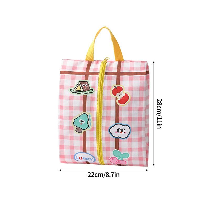 Cartoon Clothing Storage Bag Waterproof Storage Travel Handbag Portable Pouch Organizer Underwear Storage Bag Seasonal Storage