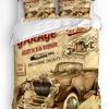 Excavator Car Vehicle Road Sign 3pcs Bedding Set For Bedroom Double Bed Home Textile Duvet Cover Quilt Cover Pillowcase