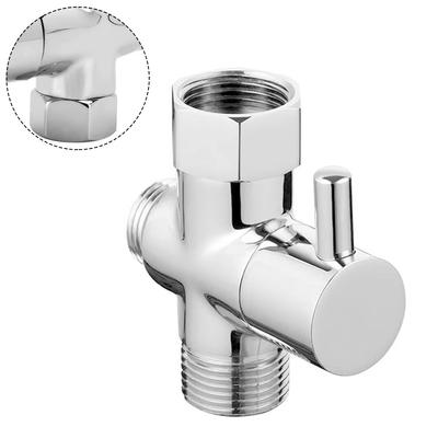 Válvula desviadora de 3 vías G1/2in Adaptador en T Convertidor Para Ducha Latón Conector de Grifo de Agua Separador de Agua de Grifo de Baño