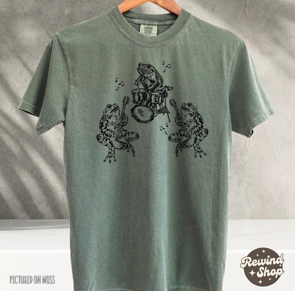 Frogs Dancing Vintage Tshirt - Dancing Frogs Comfort Colors Graphic Tee Tee - Meme Frog Shirts