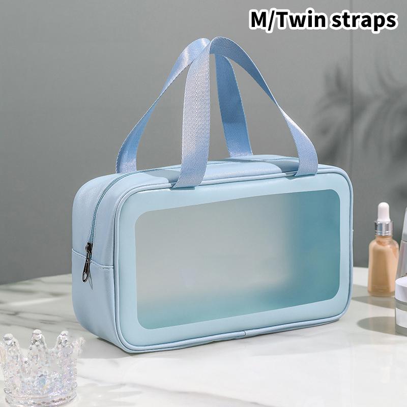 PU Women Travel Storage Bag Cosmetic Bag Makeup Bag Travel Organizer Bags Waterproof Wash Bag Transparent Cosmetic Cases