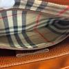 BURBERRY Clutch check leather business bag Brown leather mens Used