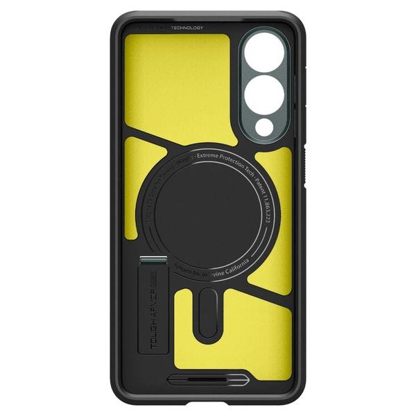 Custodia case per Samsung Galaxy S25 Edge Tough Armor MagSafe - verde-nera