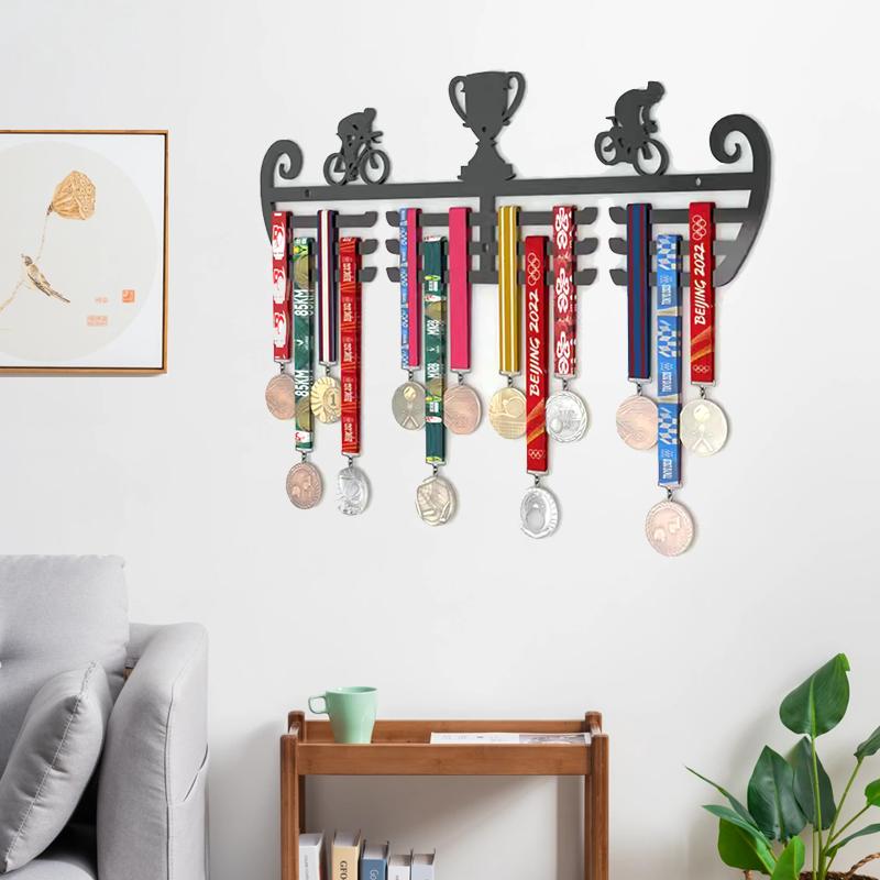 Medal Hanger Display Rack Wall Mounted Trophy Shelf Medals Display Hanger