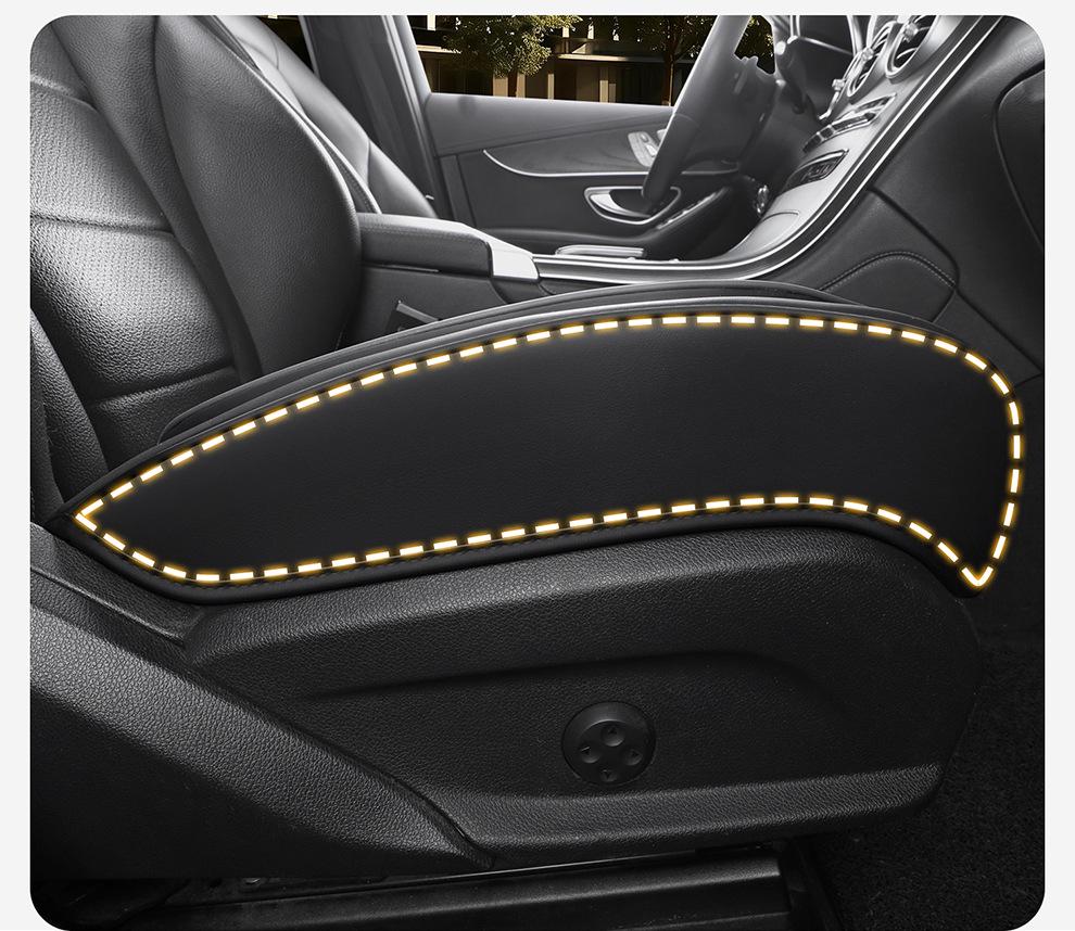 Universal All-Season Leather Car Seat Cushion for SUVs, Off-Road, Sedans, and Trucks