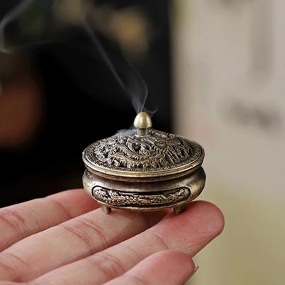 Longfeng Stolní kamna na prst, Třínohá malá kadidelnice, Nepřilnavý pudrový podnos, Kreativní aromaterapeutická lampa