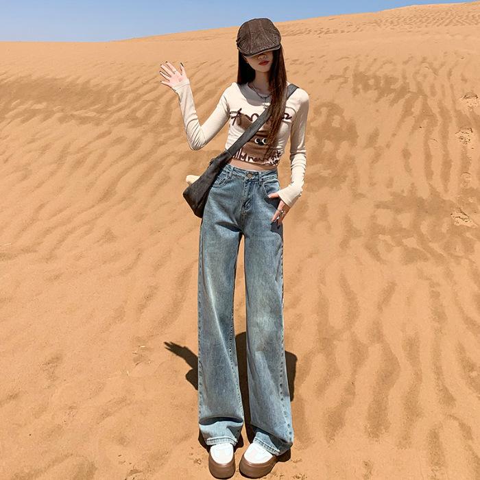 

Прямые джинсы для женщин на осень и зиму. Узкие широкие джинсы с высокой талией для женщин на осень и зиму. Джинсы из бархата. 2XL