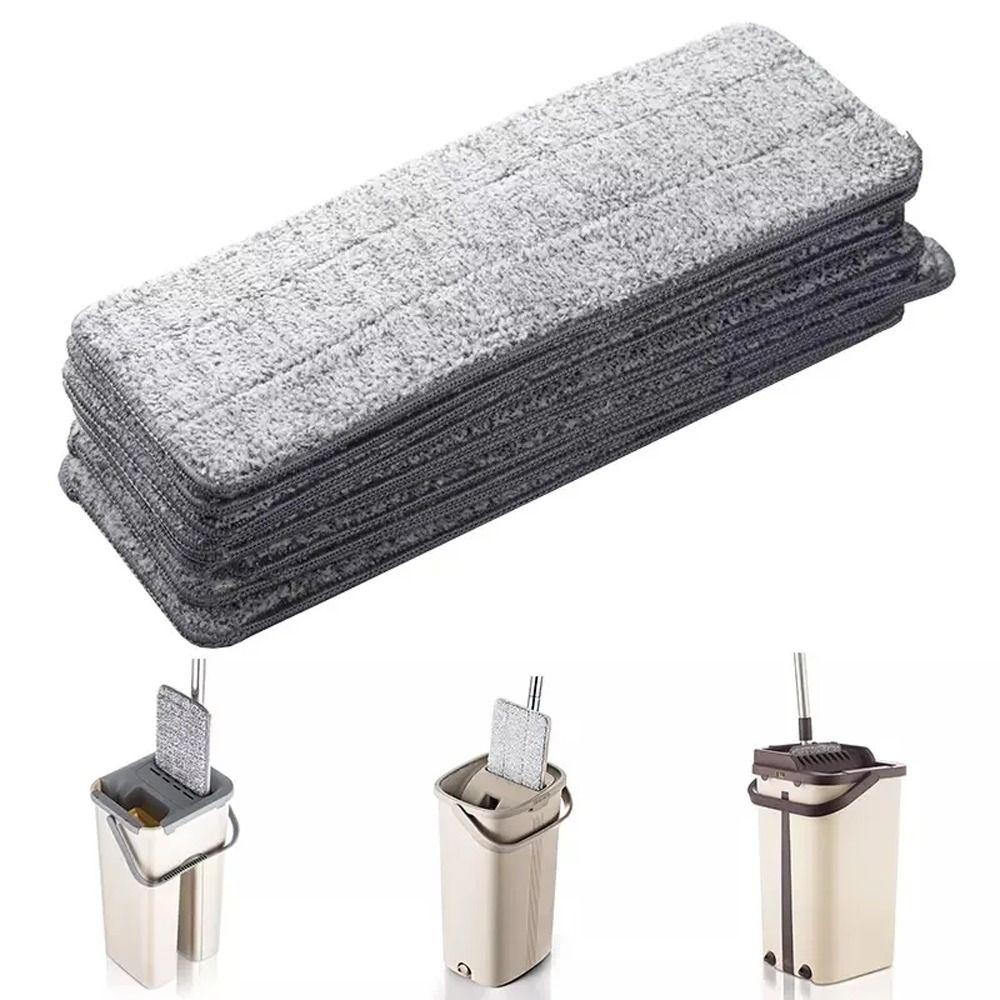 10pcs High Absorbency Microfiber Mop Cloth Washable Cleaning Pad  Floor Cleaning