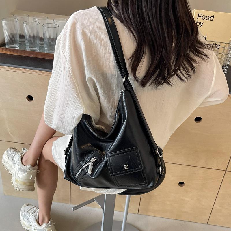 Large capacity bag women's new fashion trend shoulder messenger bag commuter casual tote bag backpack