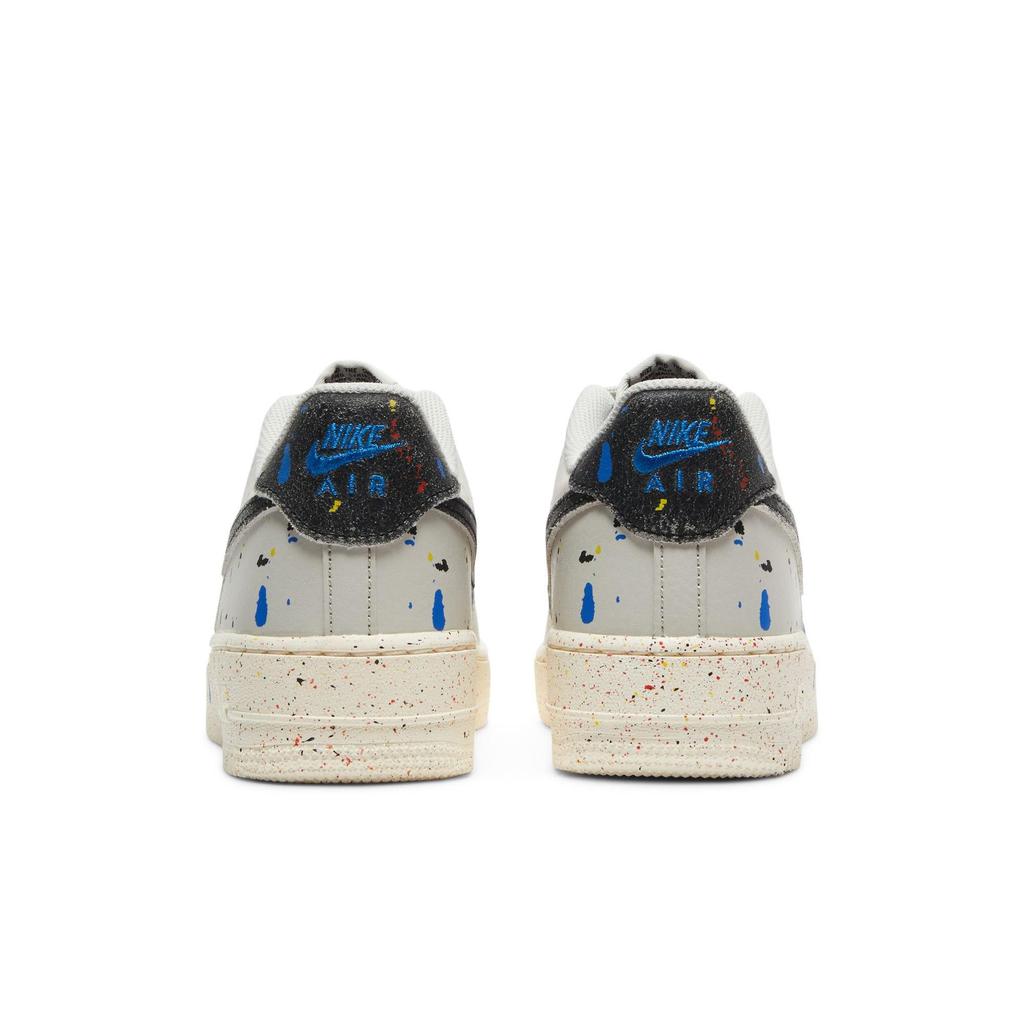 Nike Air Force 1 LV8 3 Grade School 'Paint Splatter - Light Bone' (Unisex) Light Bone / Sail / Black Skate Shoes DJ2598 001