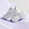 Anta Kids Fabric Synthetic Leather Trendy Versatile Lightweight Shock Absorbing Low Top Running Shoes Men Running Shoes White A22445577-1