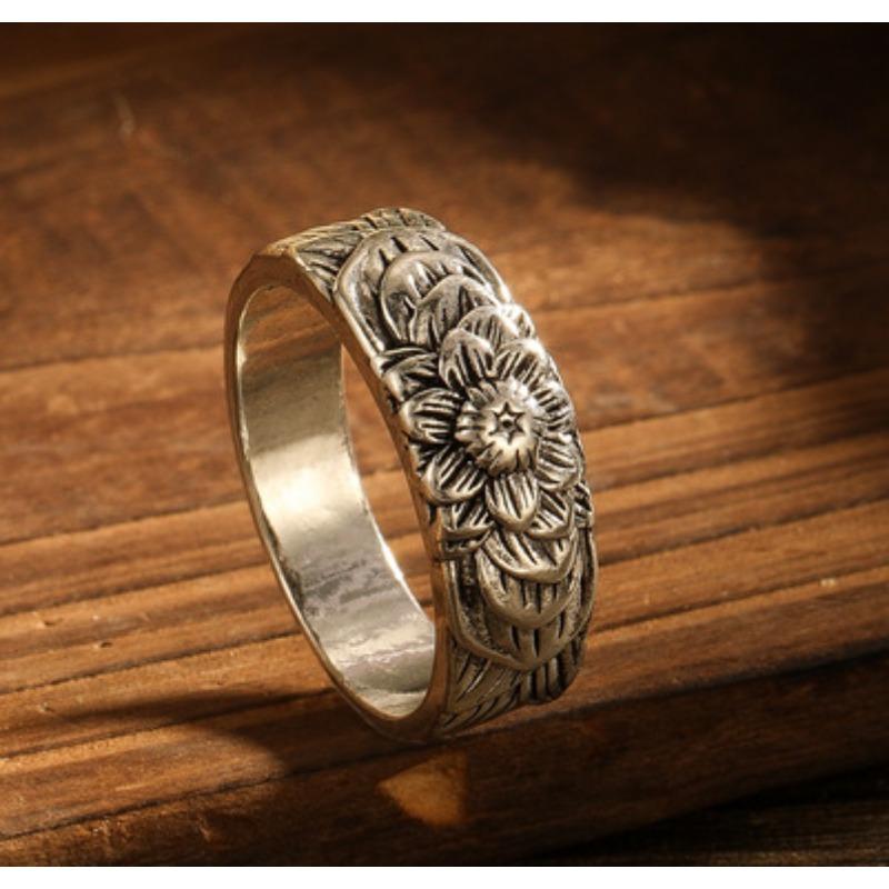 1Pc Stylish Retro Fashion Ring, Suitable for Daily Wear