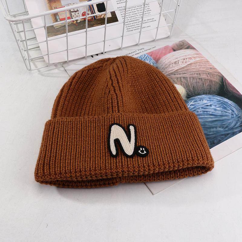 Women's Autumn and Winter New Dopamine Wool Hat Korean Versatile Knitted Hat Student Outdoor Warm Face Showing Small Cold Hat