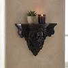 Vintage Style Halloween Skull Wall Mount Shelf Gothic Halloween Display Stand  Bedroom