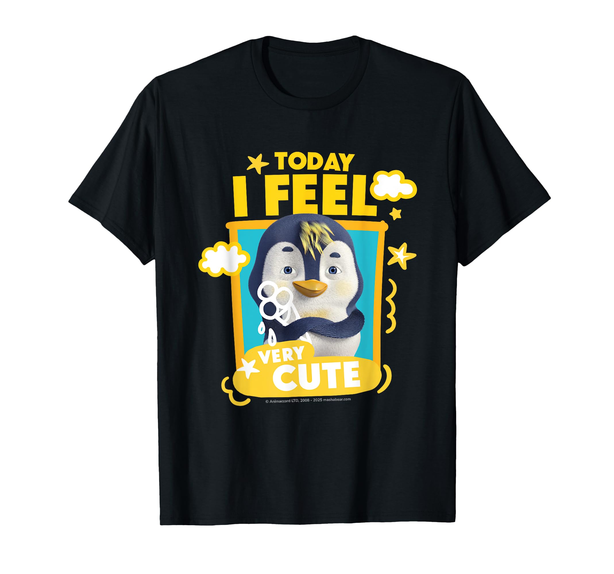 Today I Feel Cute Friends. T-shirt чёрный