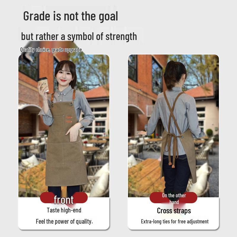 Wasserdichte, individuell bedruckte Arbeitskittel für Kaffee – Ölbeständige Haushaltsküchenschürze