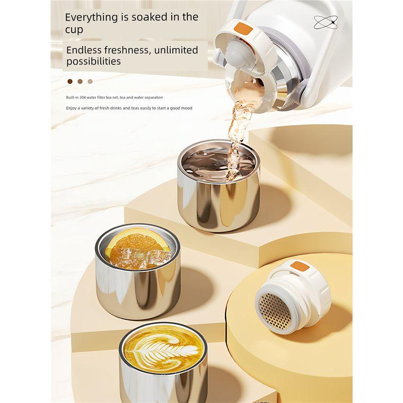 Stylish Thermos Flask for Outdoor Use, Large-Capacity Thermos Cup, Tea Brewing Pot, Household Hot Water Thermos Bottle, Travel Water Bottle