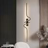 Modern Minimalist Strip Led Wall Lamp Minimalist Bedroom Bedside Wall Sconce Led Lights Living Room Background Deco  Wall  Lamps