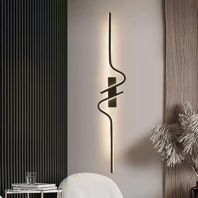 Moderní minimalistické LED nástěnné svítidlo s proužkem Minimalistické ložnicové noční nástěnné svítidlo LED světla Obývací pokoj Pozadí Dekorace Nástěnná svítidla
